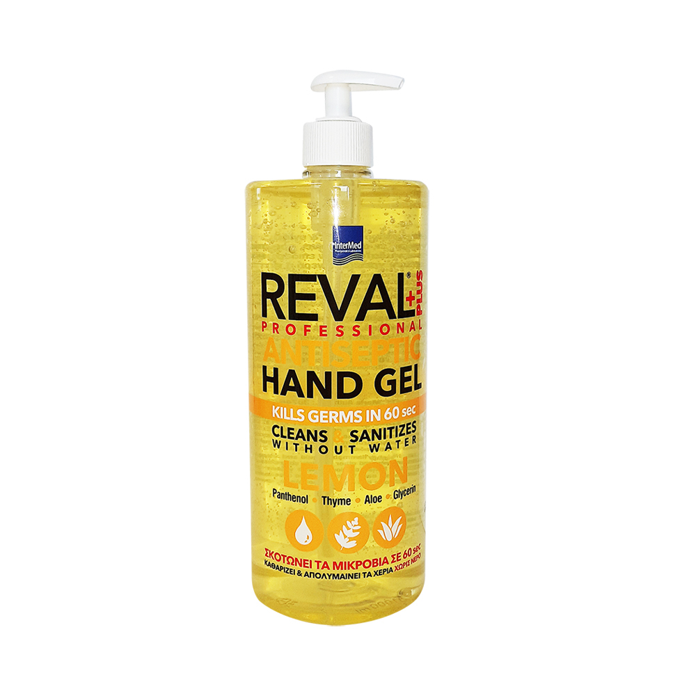 INTERMED -  REVAL PLUS Antiseptic Hand Gel (Lemon) - 1lt