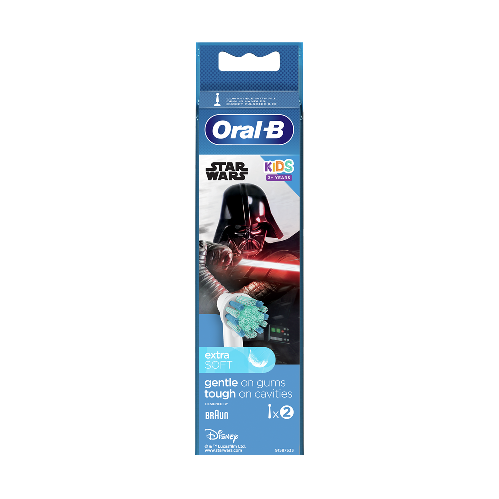 ORAL-B - KIDS Ανταλλακτικές Κεφαλές Παιδικής Οδοντόβουρτσας Star Wars 3+ - 2τεμ.