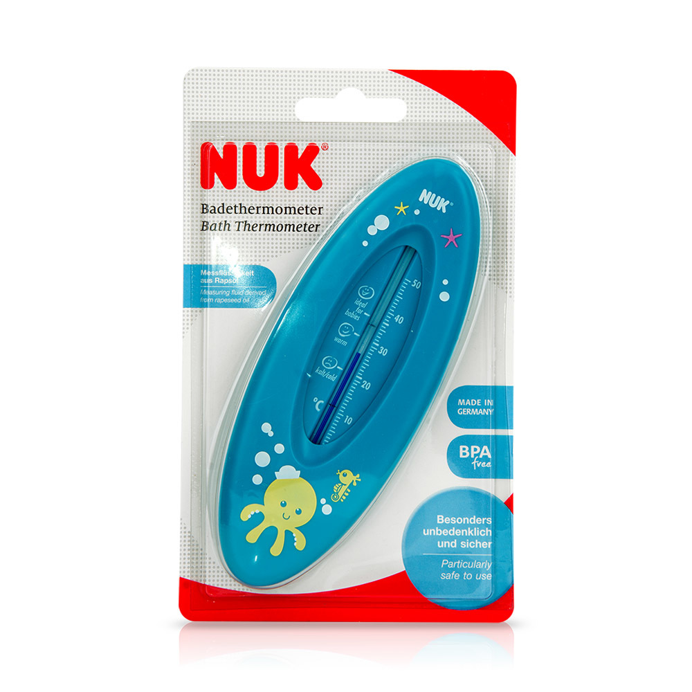 NUK - Bath Thermometer Θερμόμετρο Μπάνιου (Μπλε) - 1τεμ.