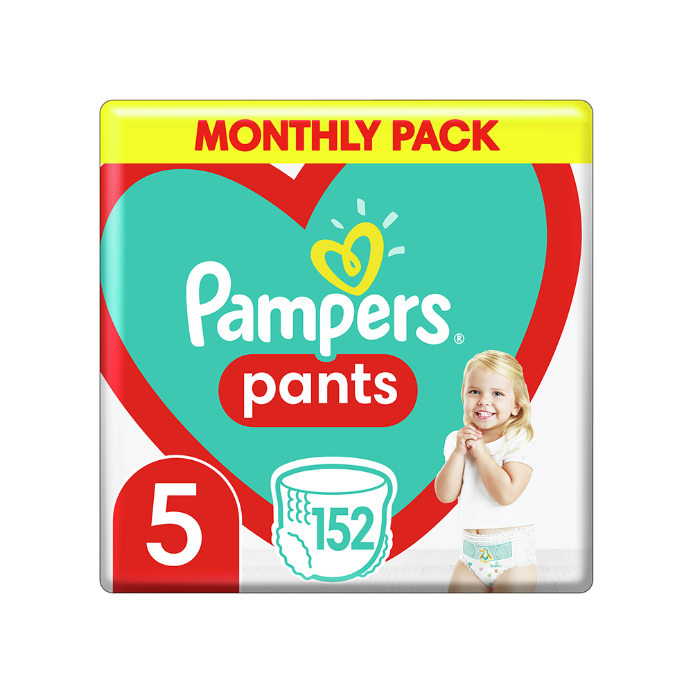 PAMPERS - MONTHLY PACK Pants Νο5 (12-17kg) - 152 πάνες