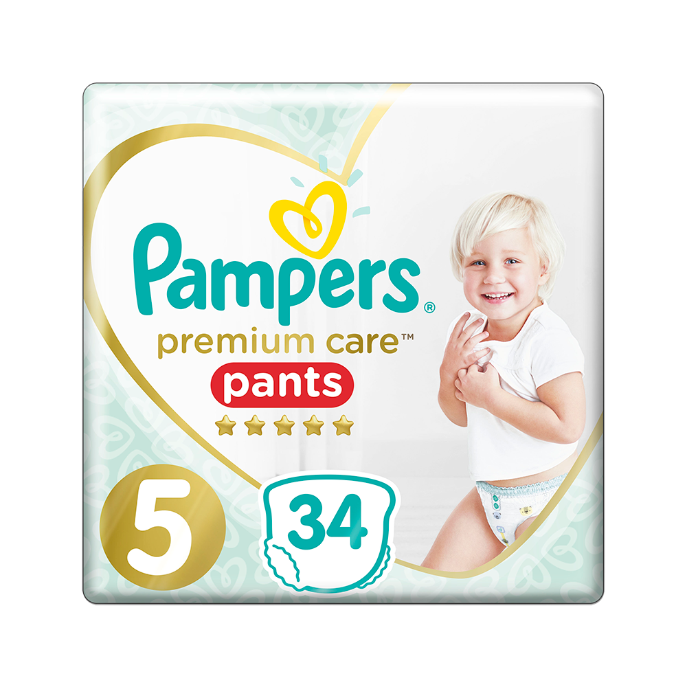 PAMPERS - PREMIUM CARE Pants No5 (12-17kg) - 34 πάνες