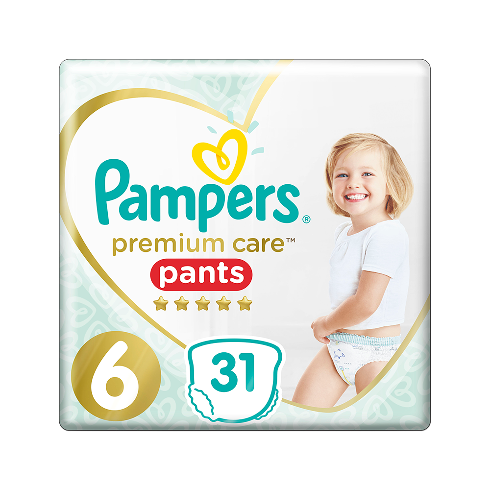 PAMPERS - PREMIUM CARE Pants No6 (15+kg) - 31 πάνες