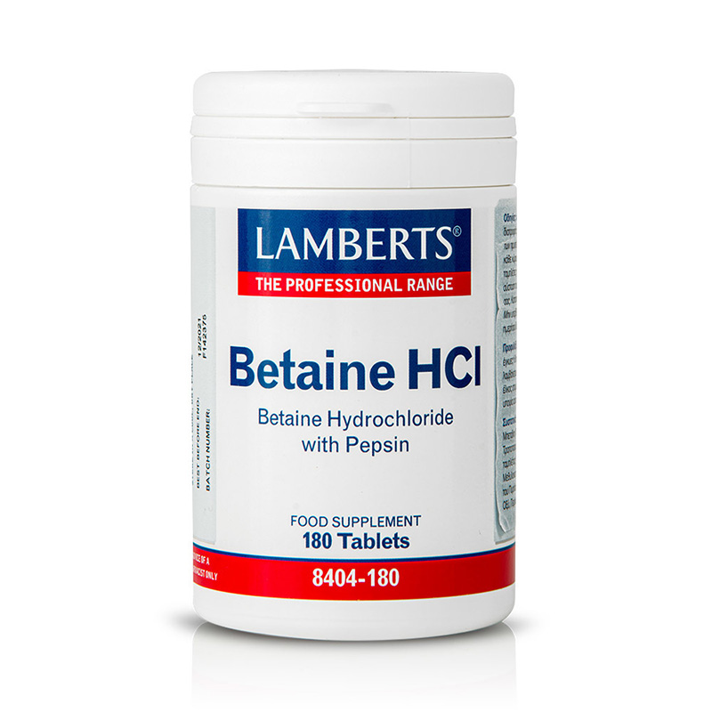 LAMBERTS – Betaine HCI - 180tabs