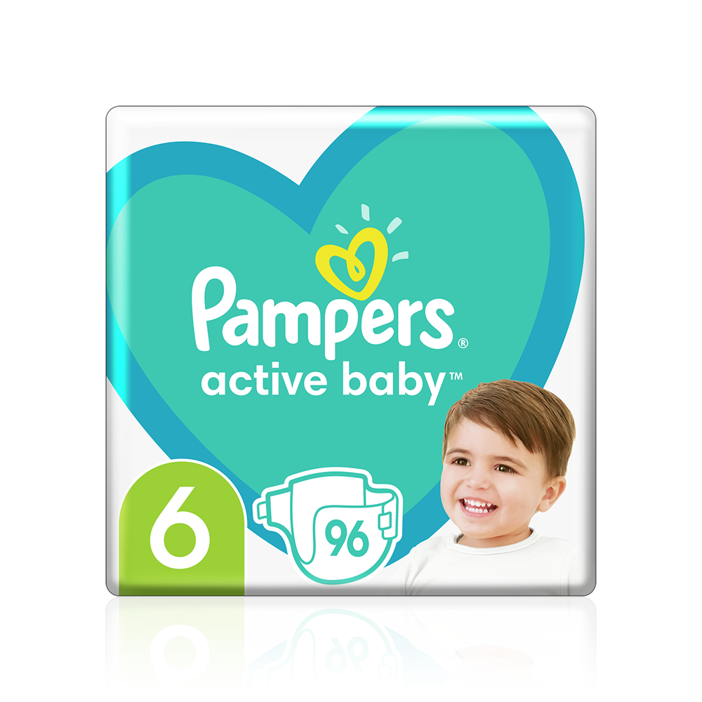 PAMPERS - MEGA PACK+ Active Baby Νο6 (13-18kg) - 96 πάνες