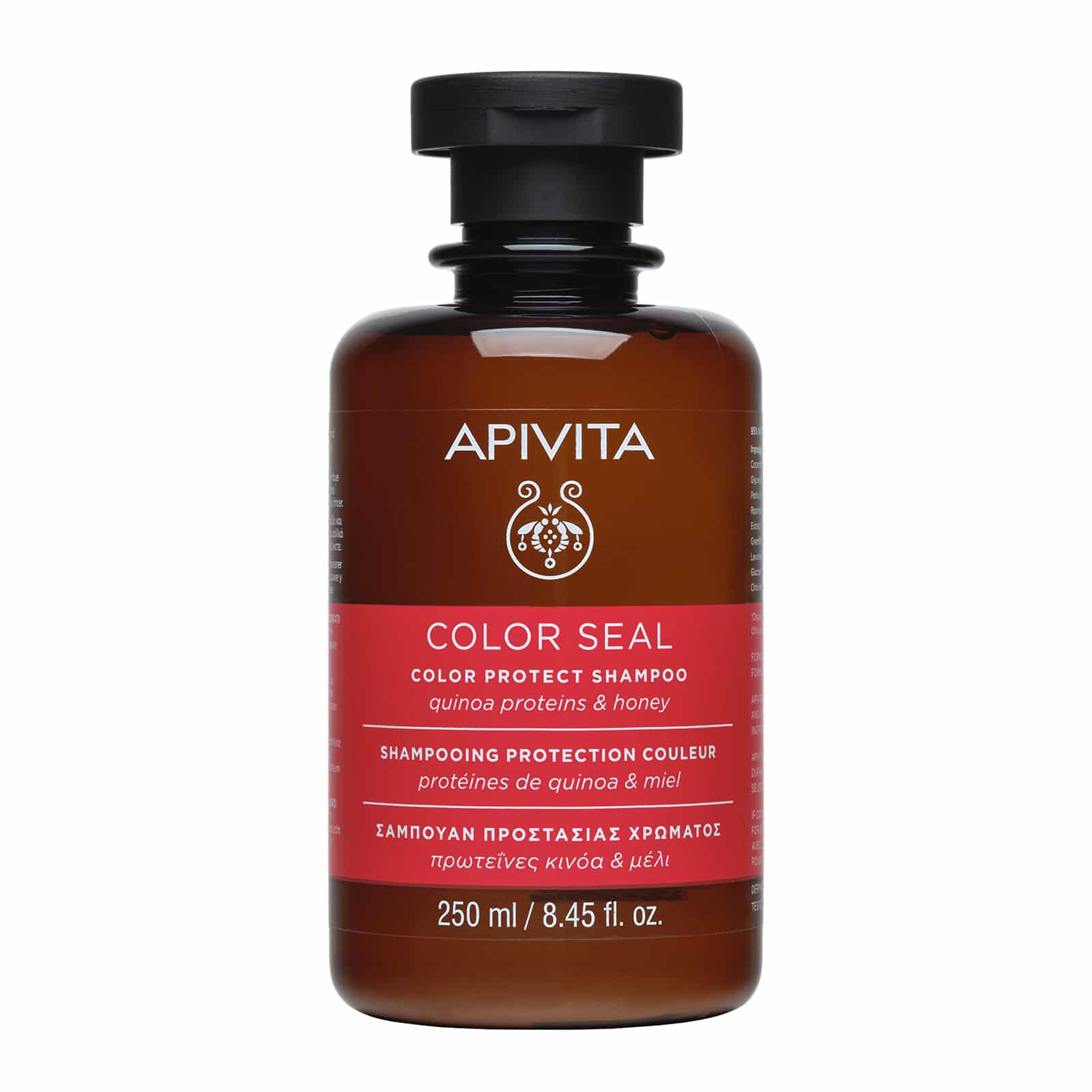 APIVITA - COLOR SEAL Σαμπουάν Προστασίας Χρώματος Πρωτεΐνες Κινόα & Μέλι - 250ml