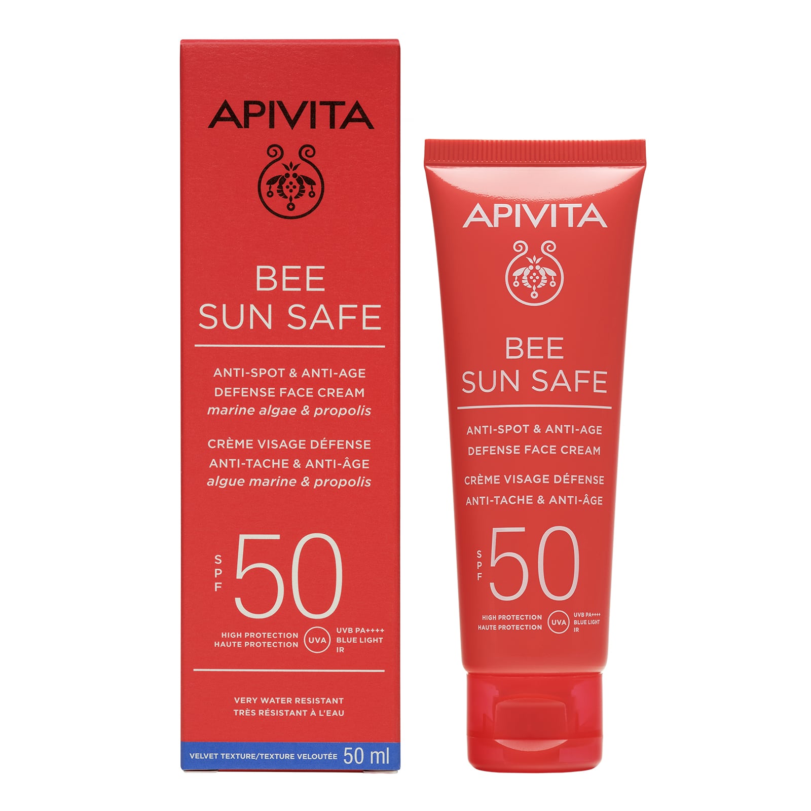 APIVITA - BEE SUN SAFE Κρέμα Προσώπου κατά των πανάδων & των ρυτίδων SPF50 - 50ml
