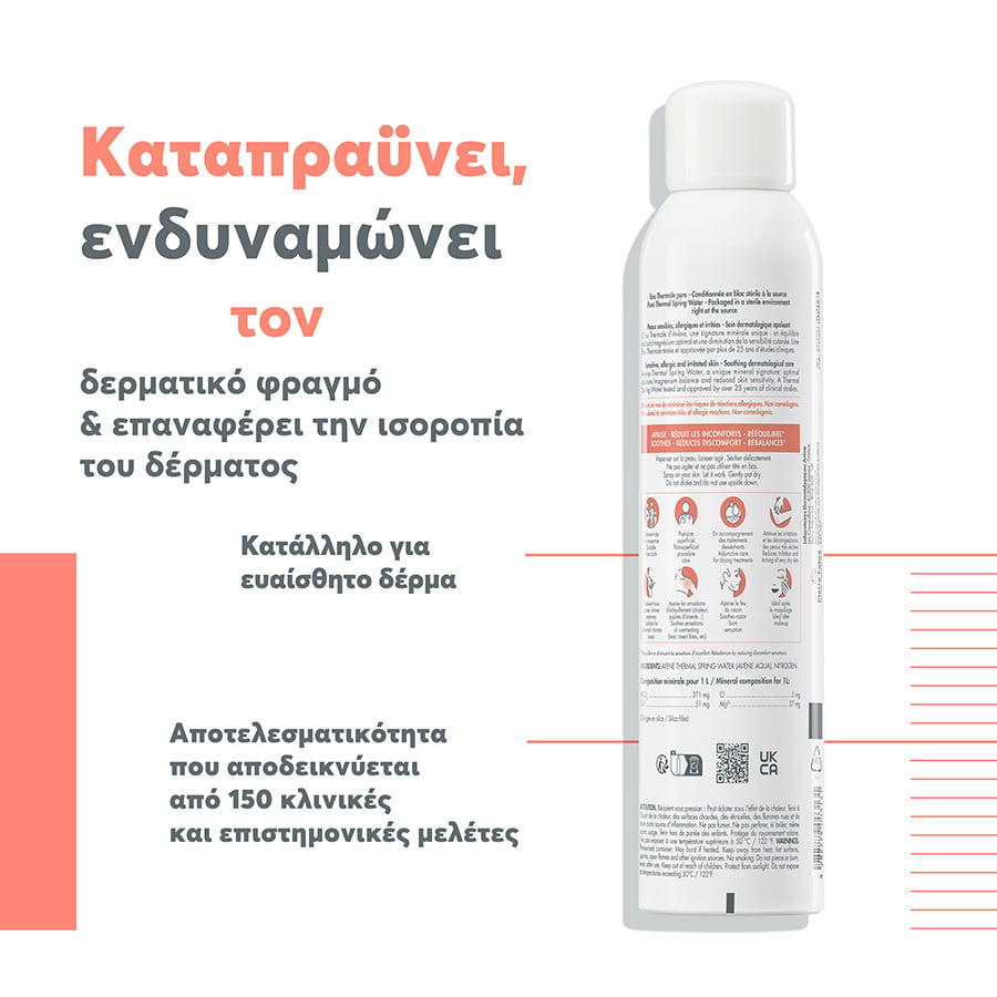 AVENE - Spray Ιαματικού Νερού με Καταπραϋντικές και Αντι-Ερεθιστικές Ιδιότητες - 300ml