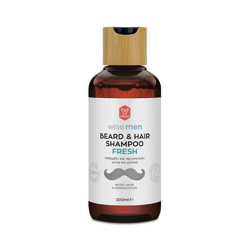 WISE MEN - Beard & Hair Shampoo Fresh - 200ml