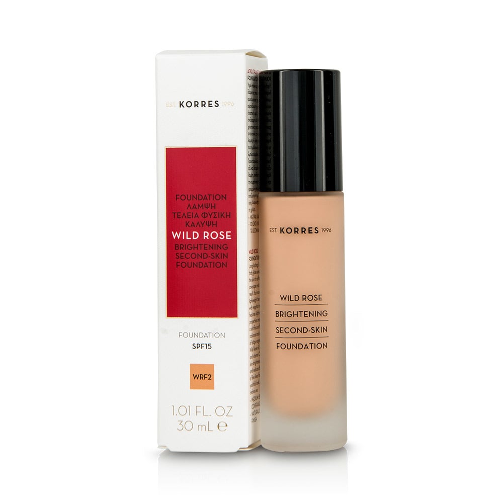 KORRES - WILD ROSE Brightening Second Skin Foundation WRF2 - 30ml