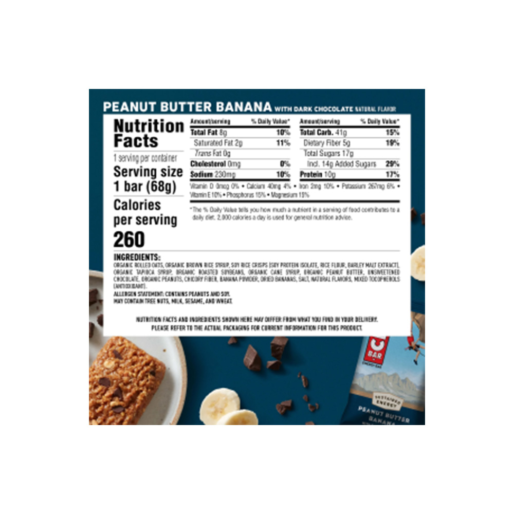 CLIF - CLIF BAR Ενεργειακή Μπάρα Peanut Butter Banana - 68gr