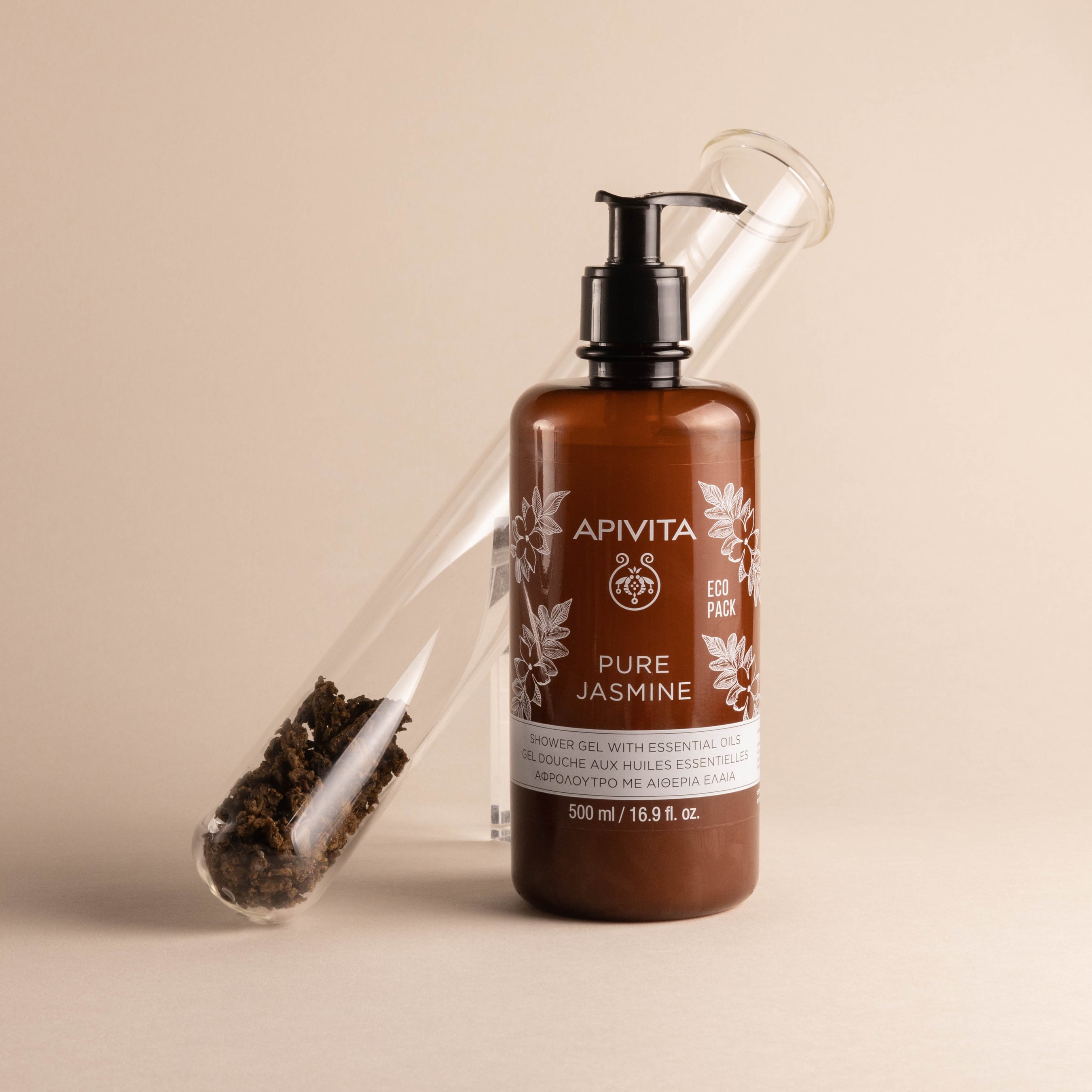 APIVITA - PURE JASMINE Αφρόλουτρο με Αιθέρια Έλαια - 500ml