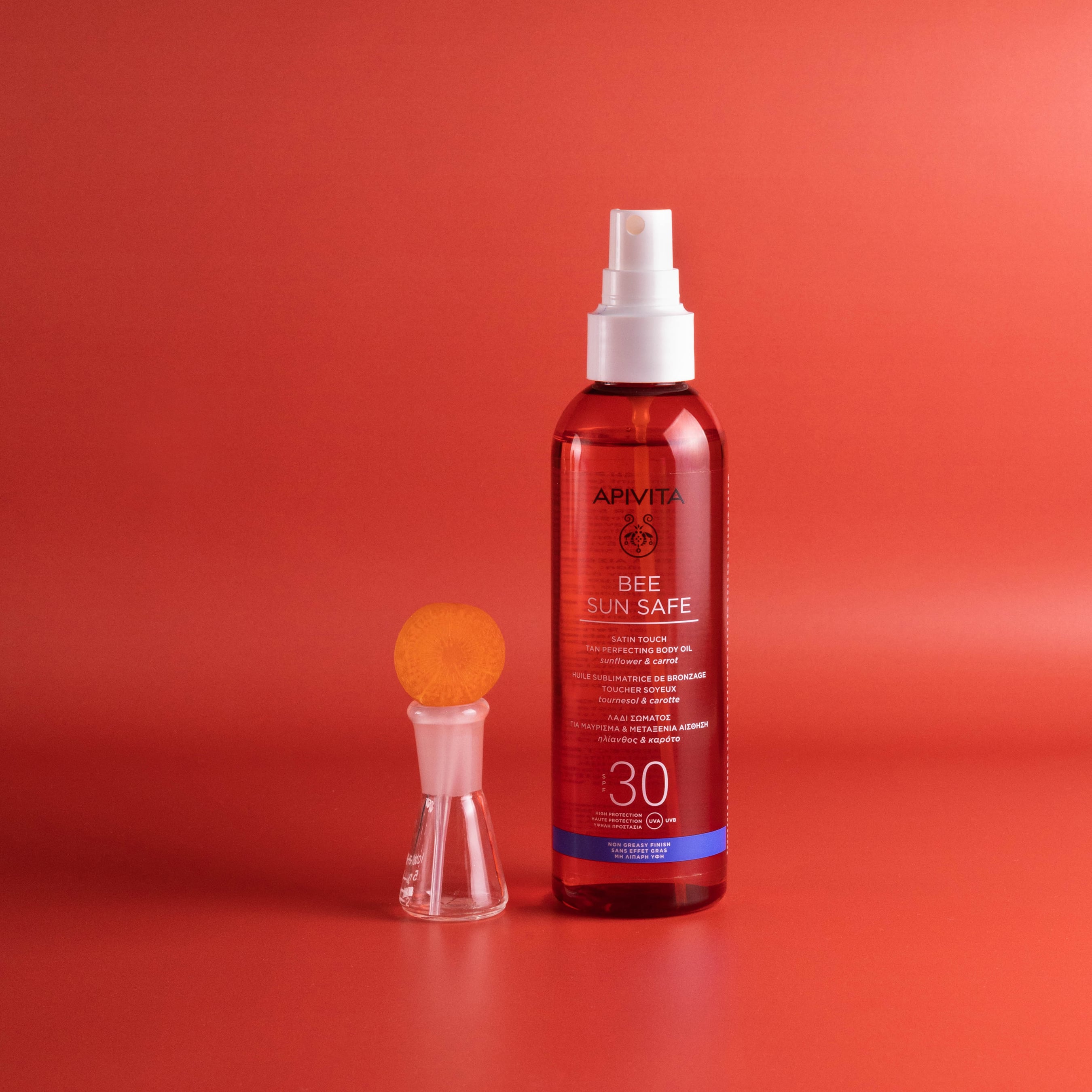 APIVITA - BEE SUN SAFE Λάδι Σώματος για μαύρισμα SPF30 - 200ml