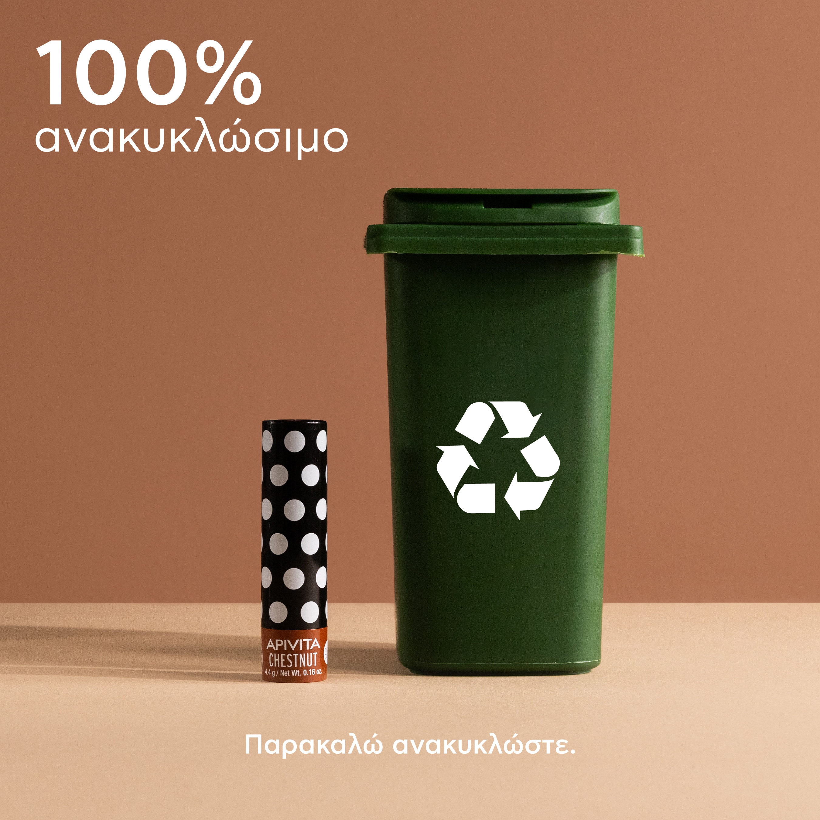 APIVITA - LIP CARE με Κάστανο - 4,4gr