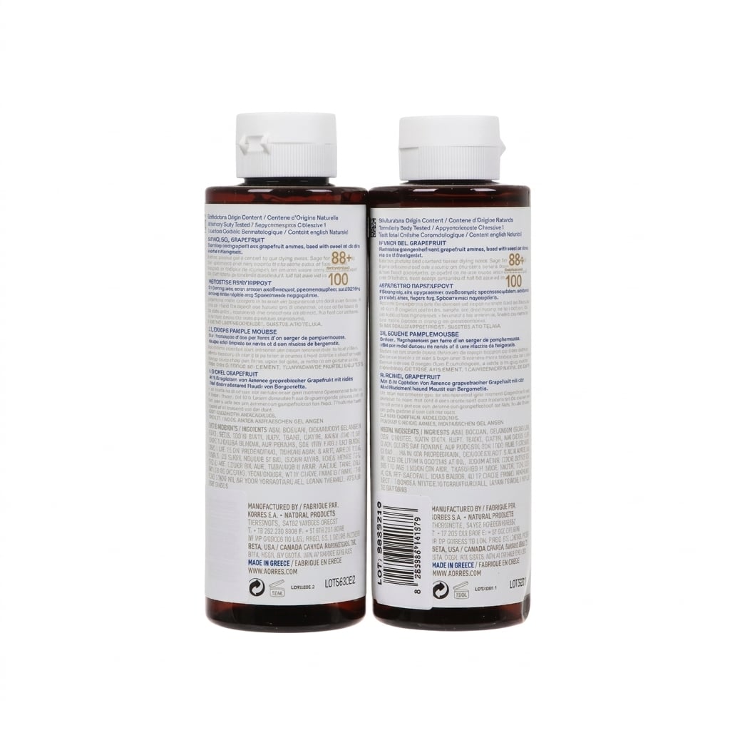 KORRES - PROMO PACK Αφρόλουτρο Γκρέϊπφρουτ - 2X250ml