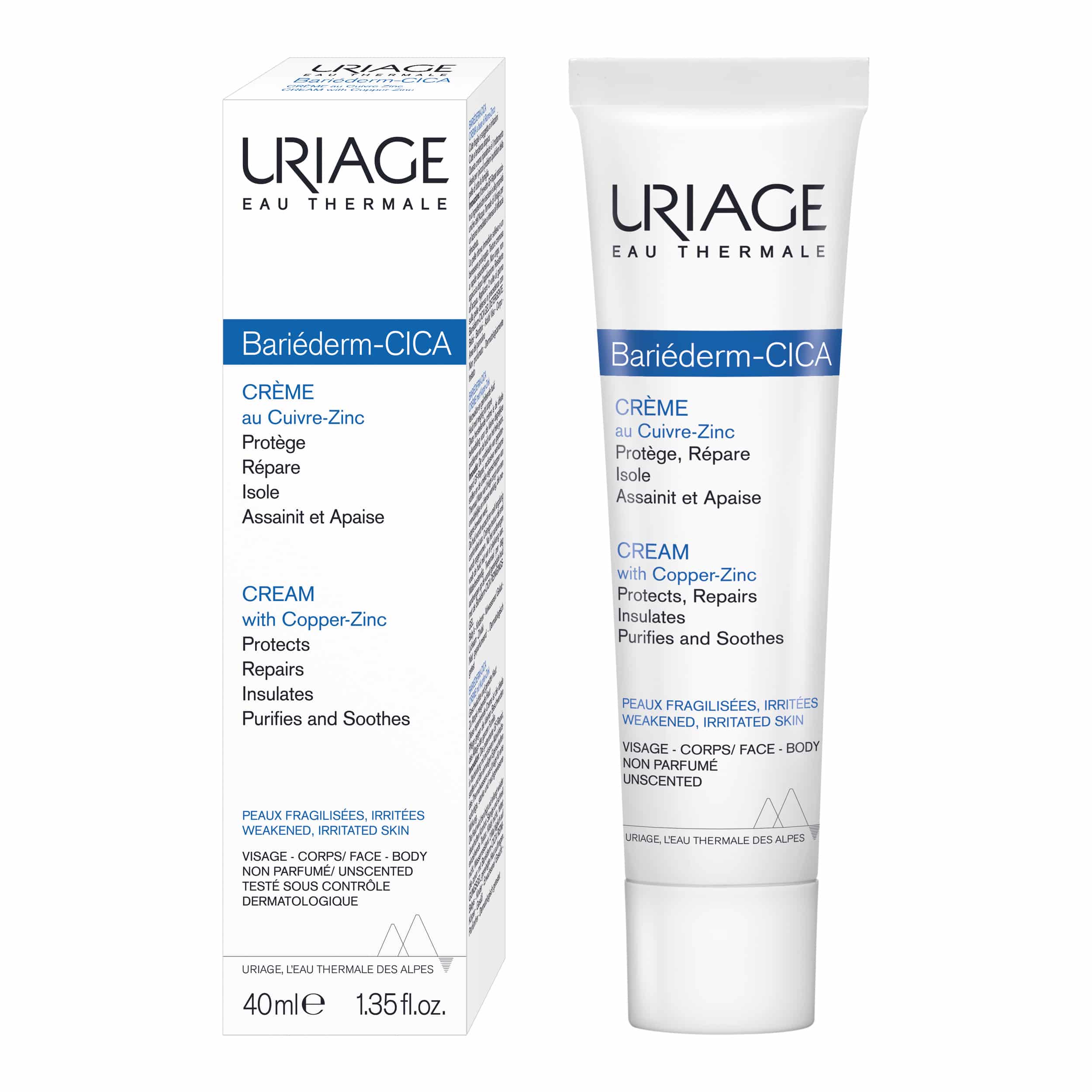 URIAGE - BARIEDERM Cica Cream Reparatrice au Cu-Zn - 40ml