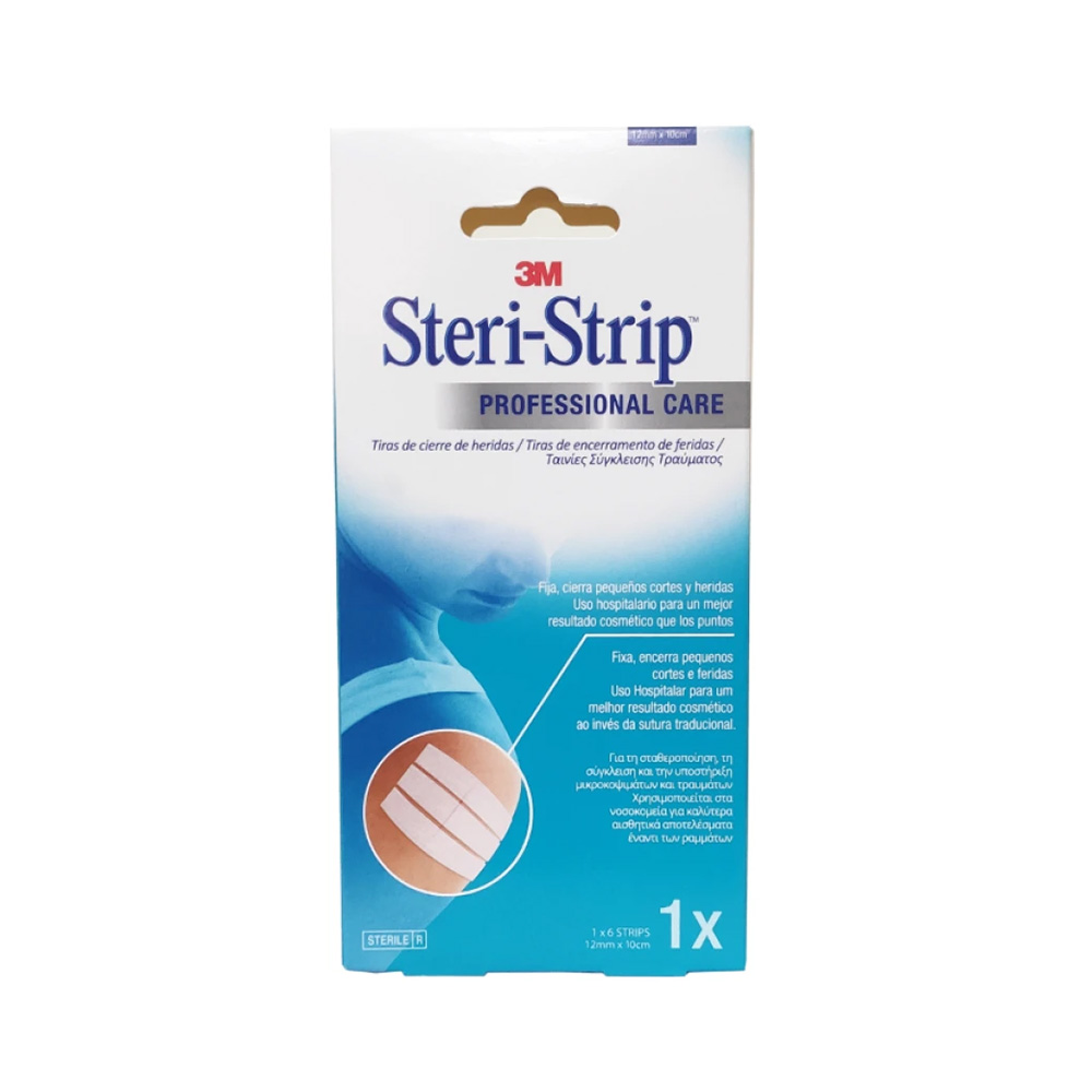 3M - STERI STRIP Ταινίες Σύγκλισης Τραύματος (12mmX10cm) - 6strips