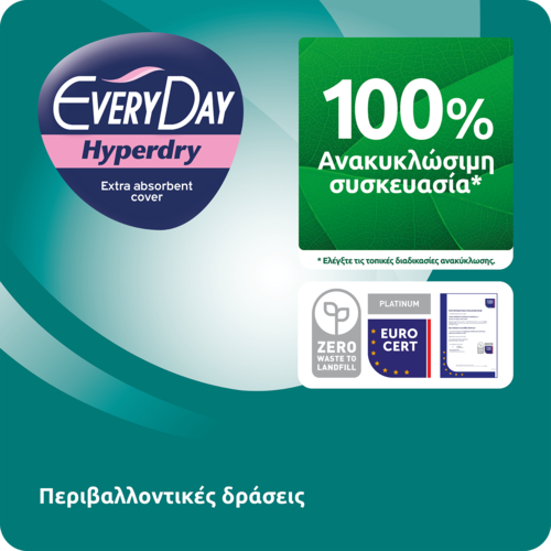 EVERYDAY - VALUE PACK HYPERDRY Σερβιέτες Normal Ultra Plus - 18τεμ.