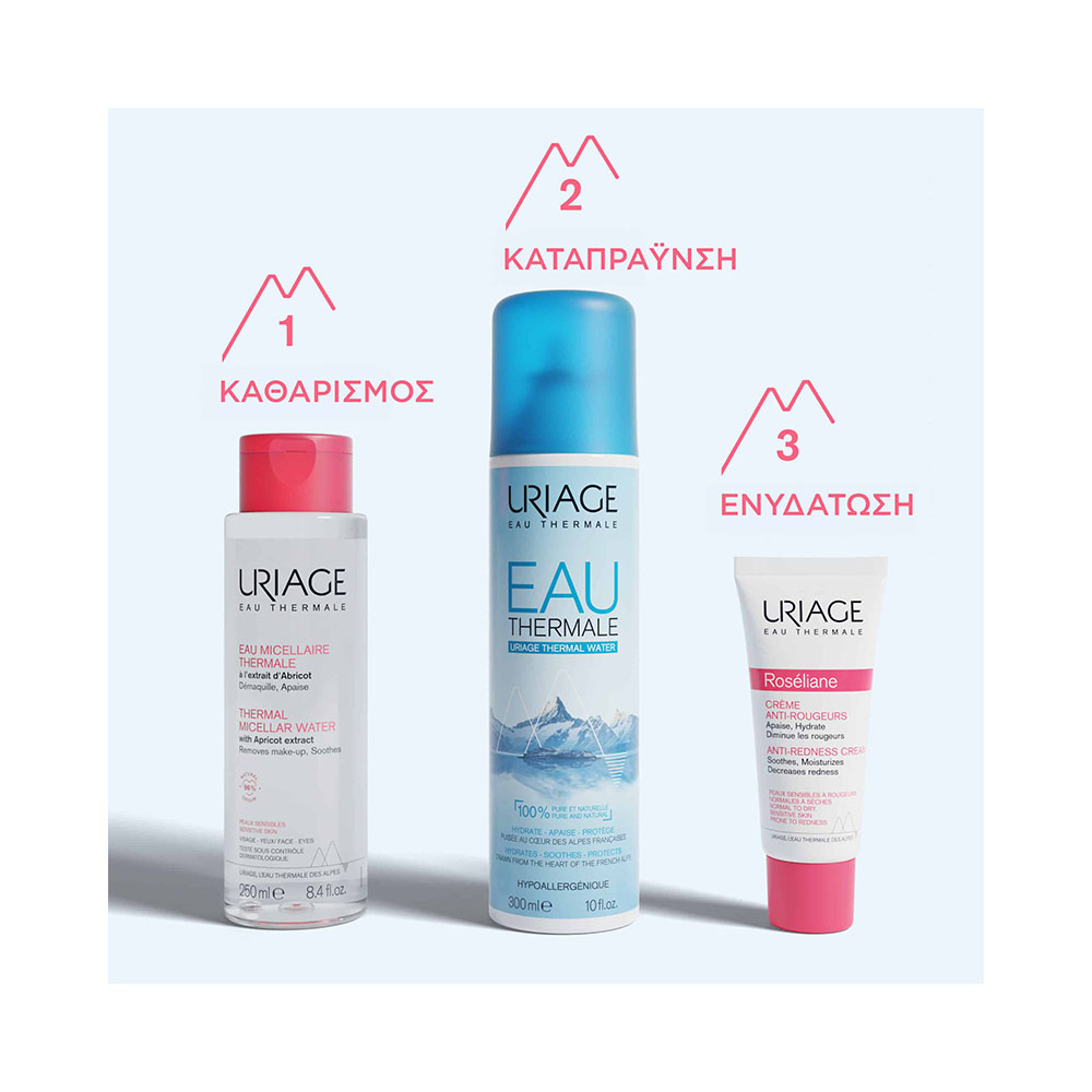 URIAGE - EAU MICELLAIRE THERMALE  a l'extrait d' Abricot - 250ml Sensitive skin