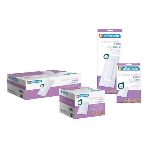 ALFASHIELD - Αποστειρωμένα Αυτοκόλλητα Επιθέματα 9x30 - 5τεμ.