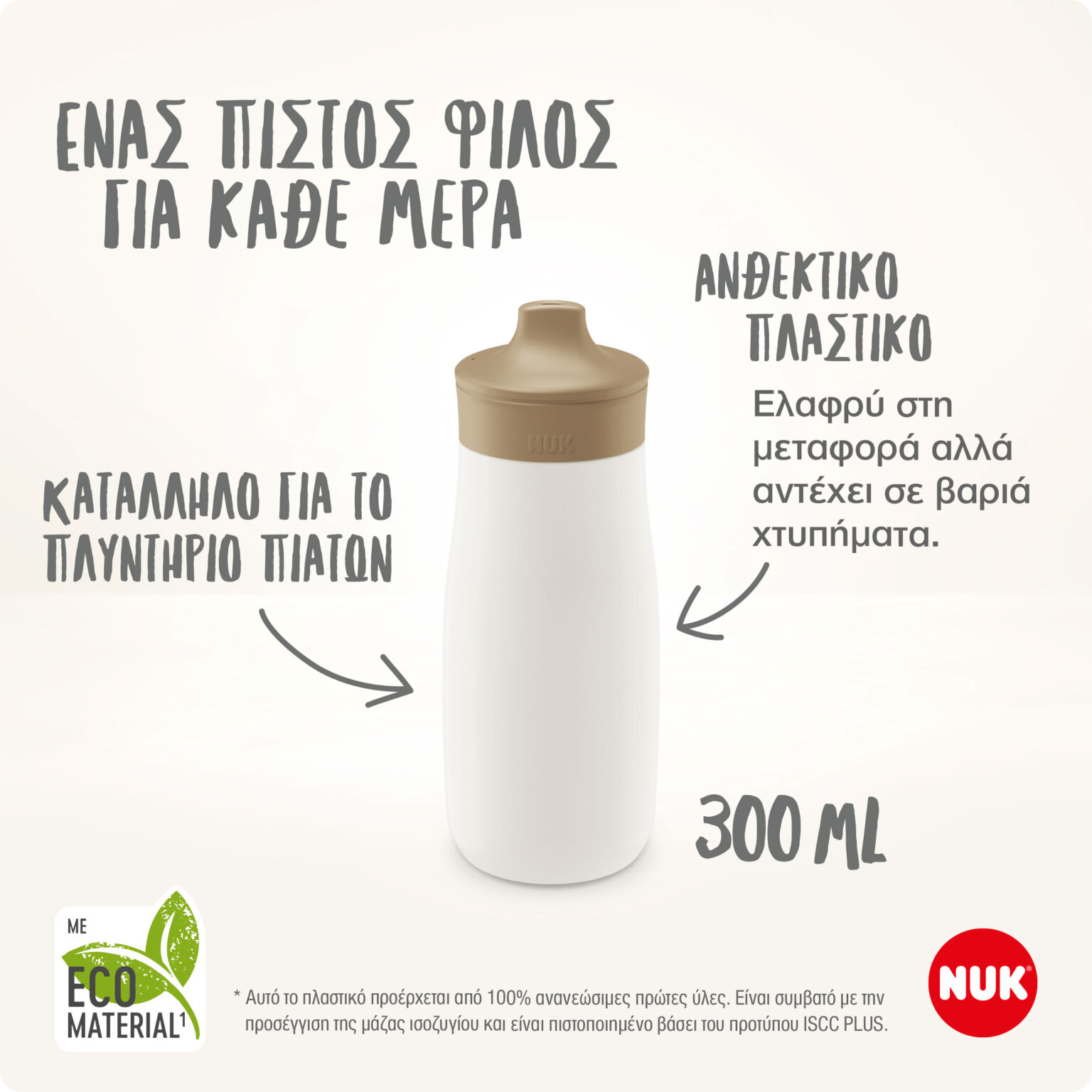 NUK - MINI-ME SIP Πλαστικό Παιδικό Παγούρι 9m+ (γαλάζιο) - 300ml 10225322