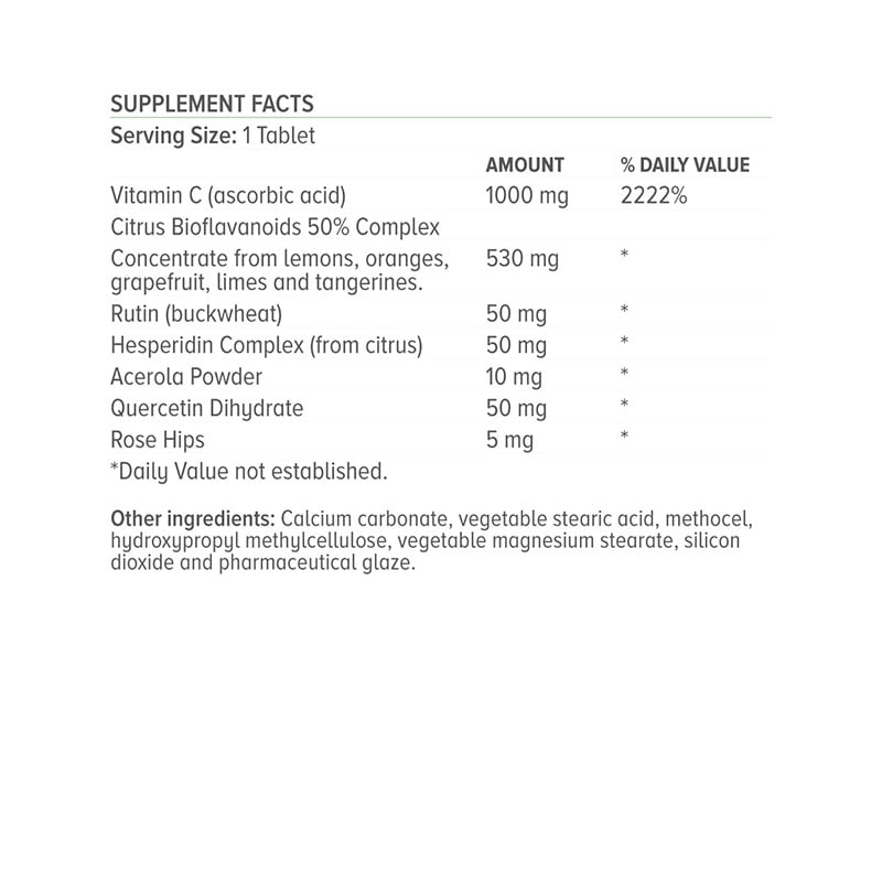 NATURAL VITAMINS - Formula C 1000mg with Bioflavonoids - 30tabs