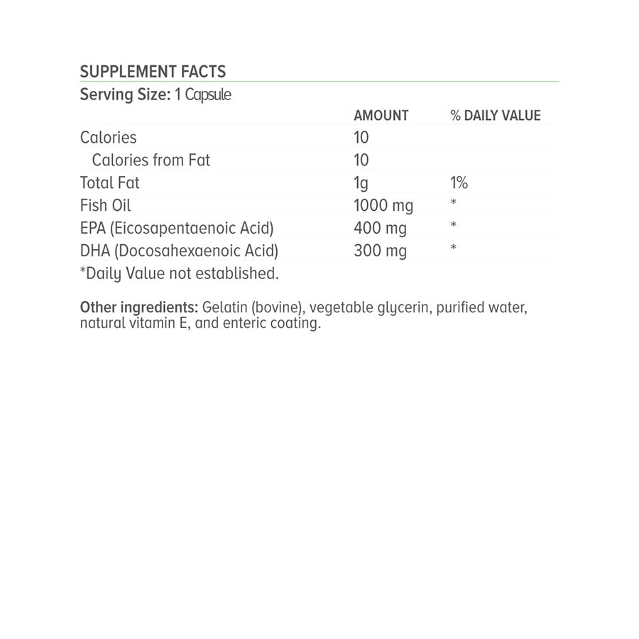 NATURAL VITAMINS - Omega 3-Fish Oil Mega EPA-DHA - 60caps