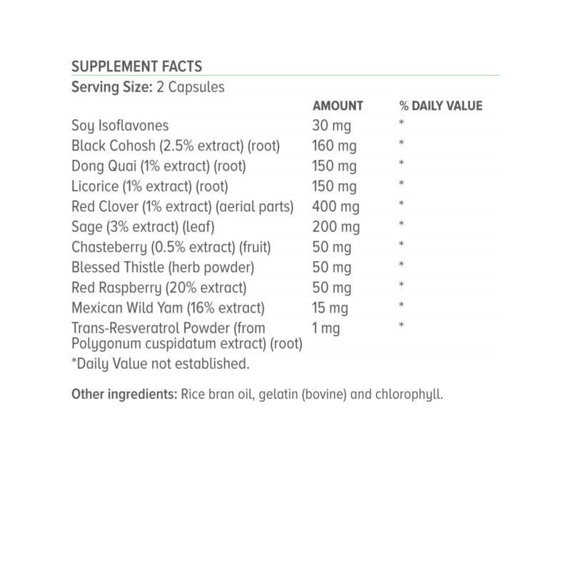 NATURAL VITAMINS - Women's Transitions - 30caps