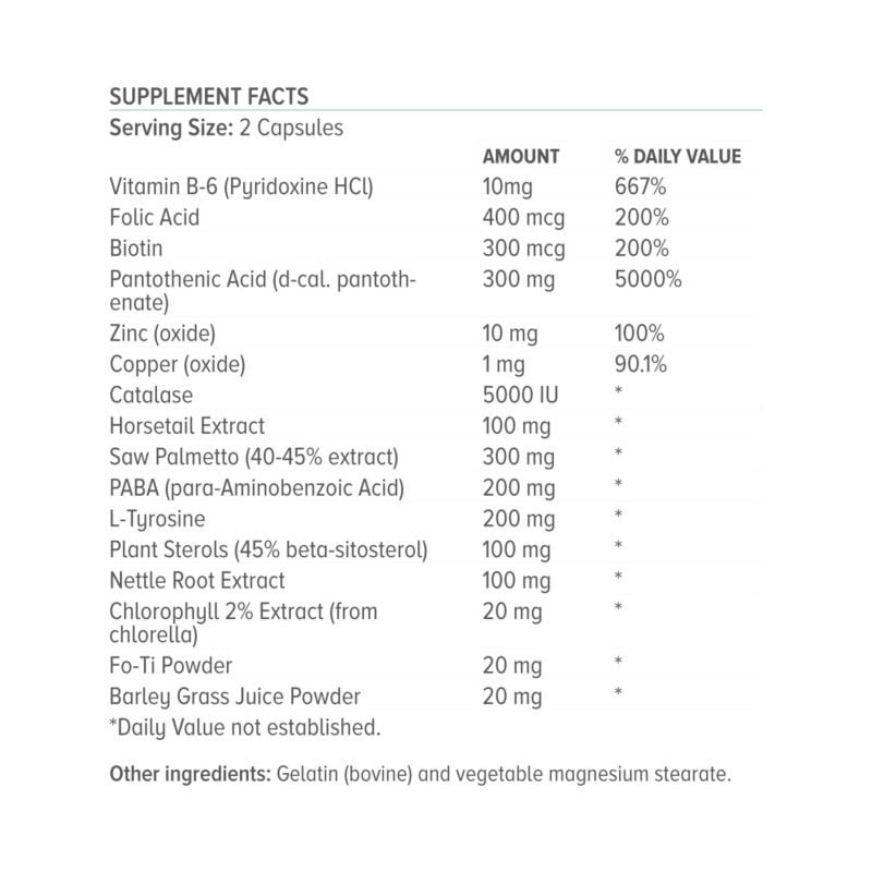 NATURAL VITAMINS - No Gray - 60caps