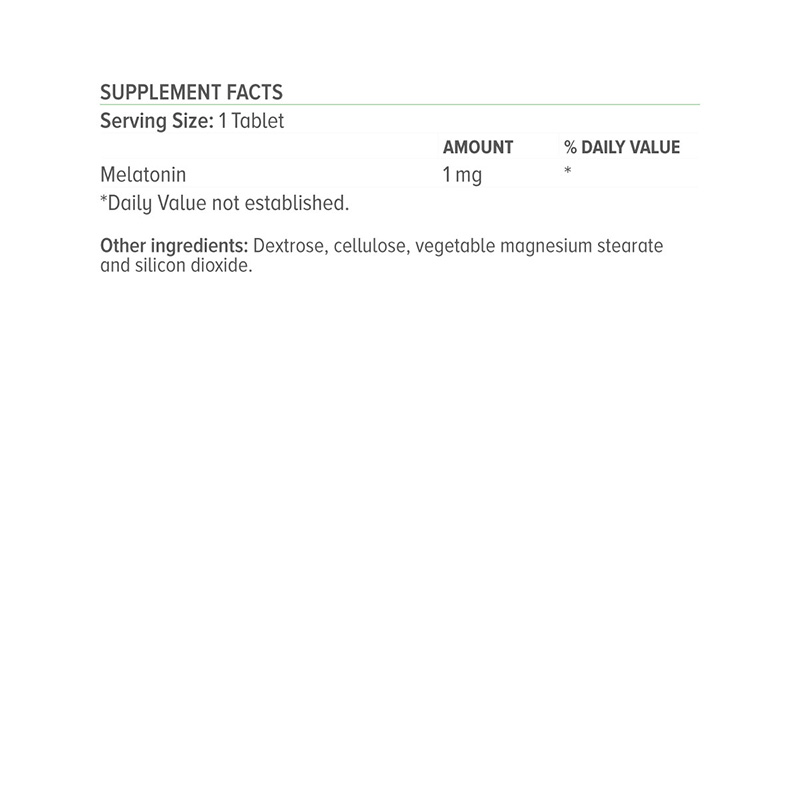NATURAL VITAMINS - Melatonin 1mg - 100tabs