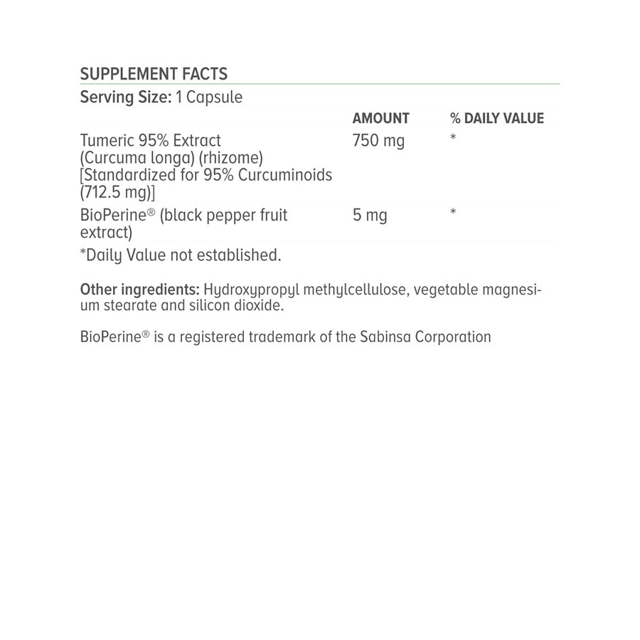 NATURAL VITAMINS - Curcumin 750mg - 60caps