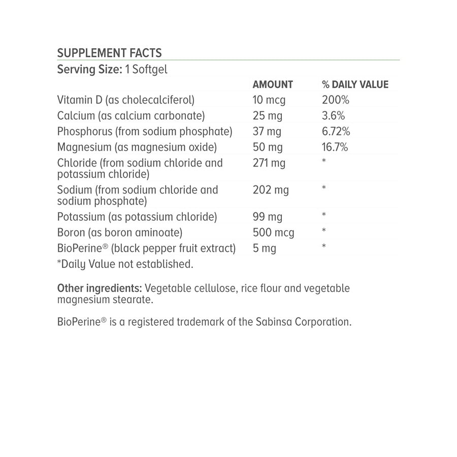 NATURAL VITAMINS - Electrolyte Formula - 50caps