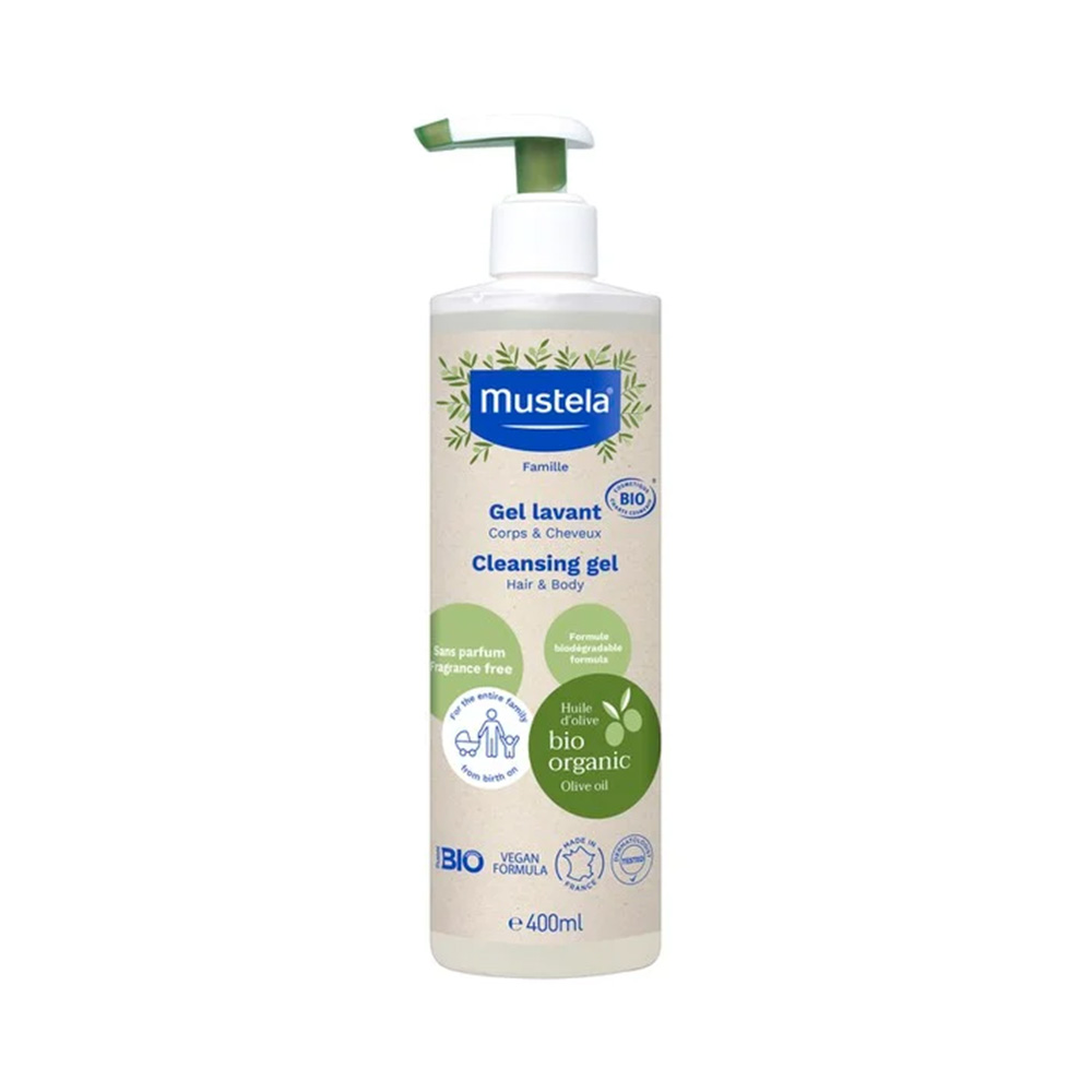 MUSTELA - Organic Certified Cleansing Gel Body & Hair - 400ml