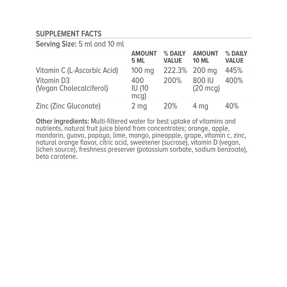 NATURAL VITAMINS - KIDS C+D3+Zinc - 500ml