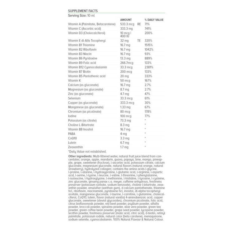 NATURAL VITAMINS - Premium Teen Multivitamin - 500ml