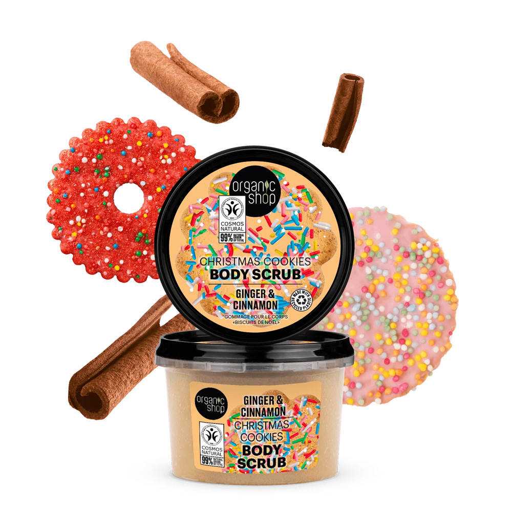 NATURA SIBERICA Organic Shop Body Scrub Christmas Cookies - 250ml