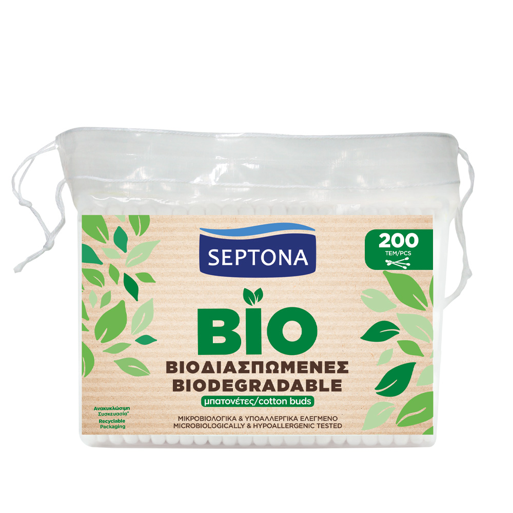 SEPTONA - Βιοδιασπώμενες Μπατονέτες - 200τεμ.