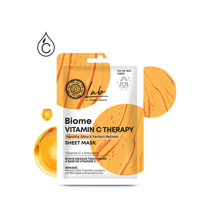 NATURA SIBERICA - LAB BIOME Vitamin C Therapy Sheet Mask