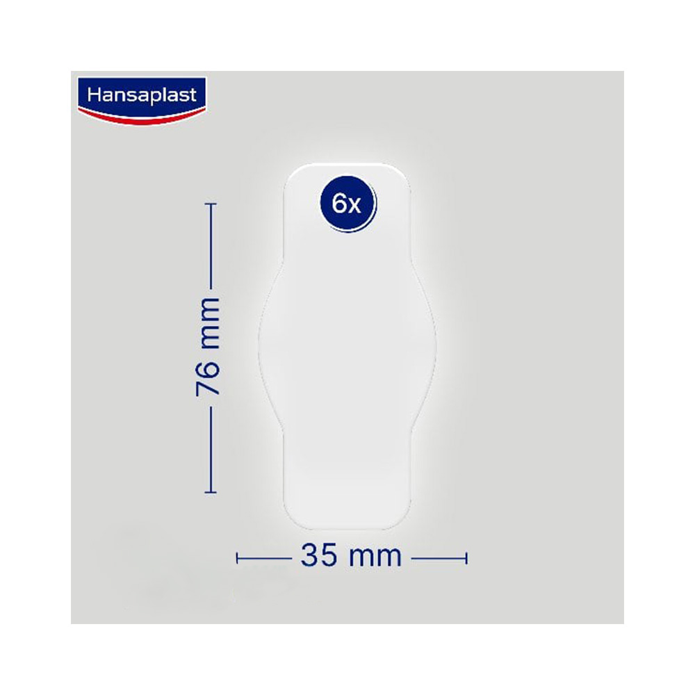 HANSAPLAST - SECOND SKIN PROTECTION Λεπτά & Ελαστικά Αδιάβροχα Επιθέματα - 6τεμ.