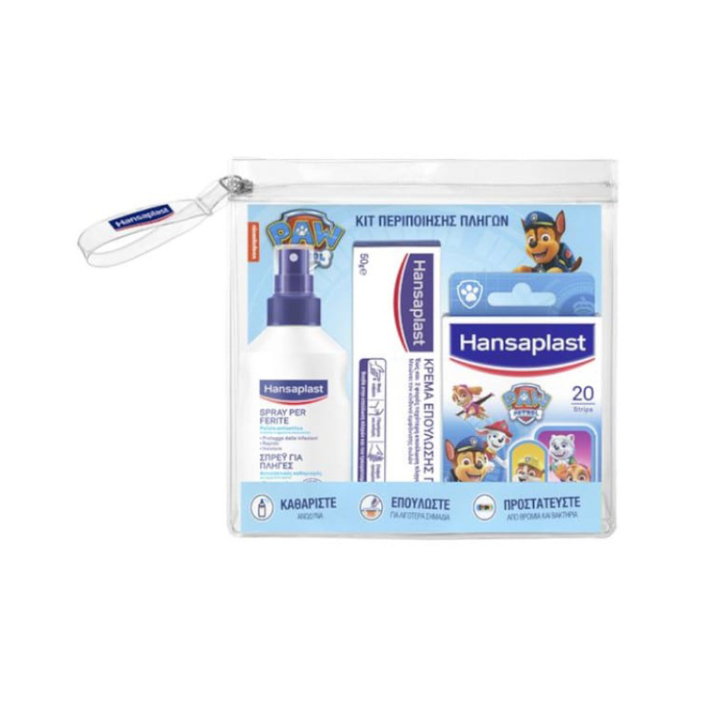 HANSAPLAST - KIDS Kit Περιποίησης Πληγών Paw Patrol - 3τεμ.