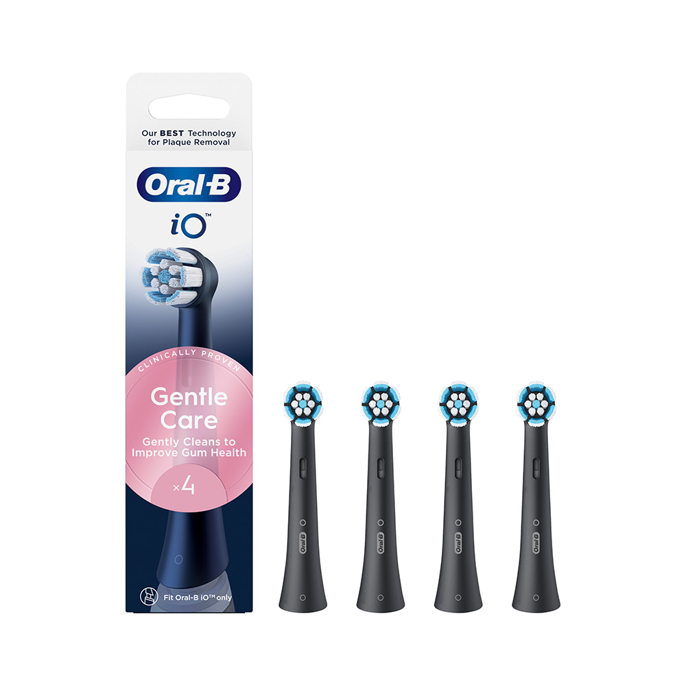 ORAL-B - iO Ανταλλακτικές Κεφαλές Gentle Care (black) - 4τεμ.