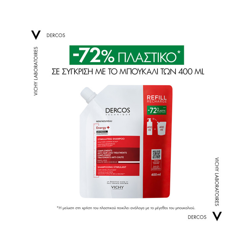 VICHY - DERCOS ENERGY+ Shampooing Stimulant (Refill) - 400ml