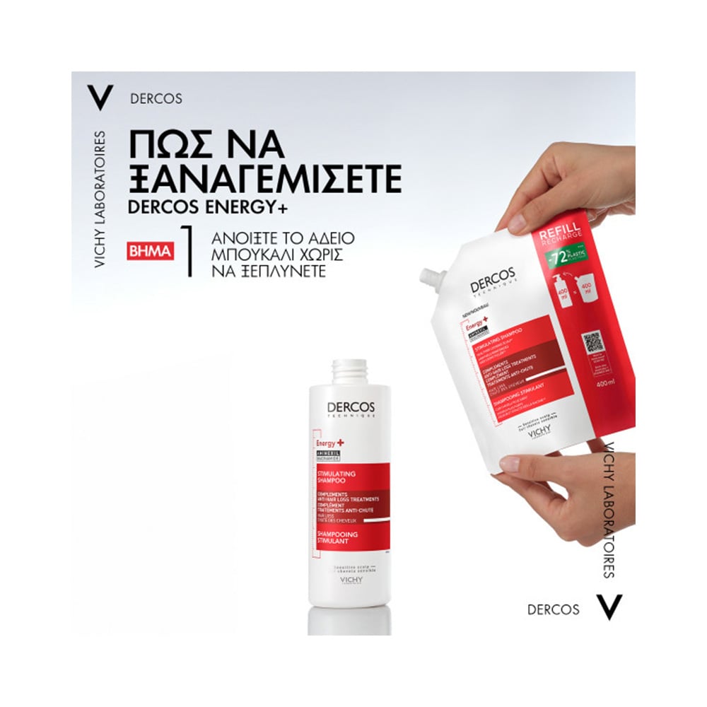 VICHY - DERCOS ENERGY+ Shampooing Stimulant (Refill) - 400ml