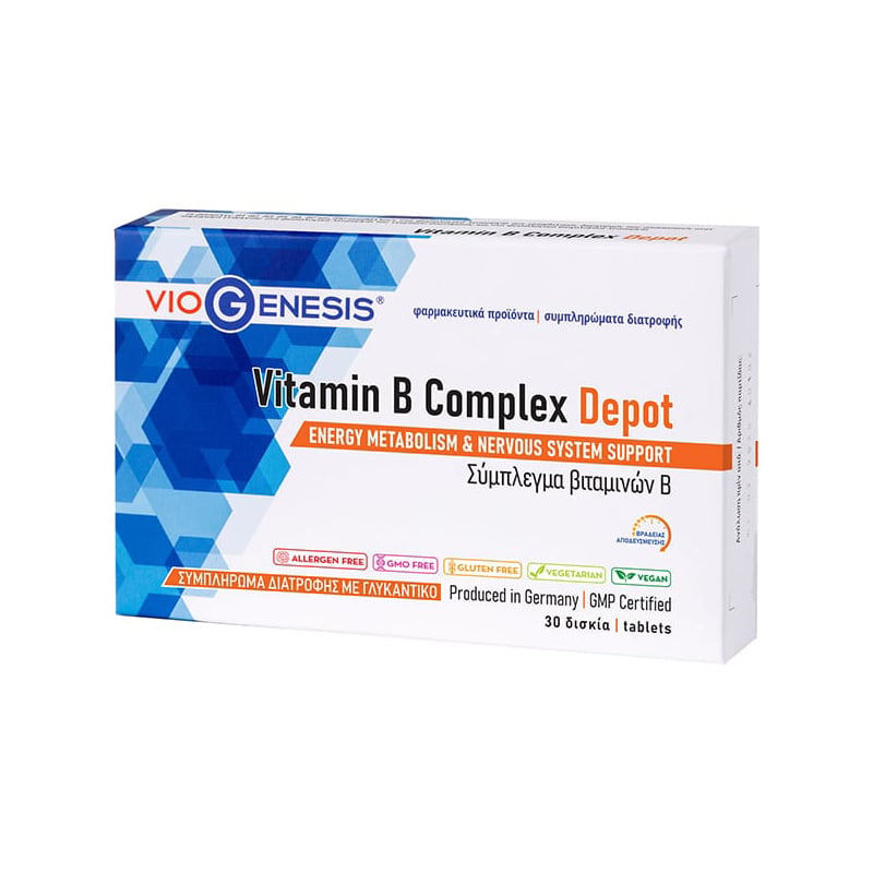 VIOGENESIS - Vitamin B Complex Depot - 30tabs