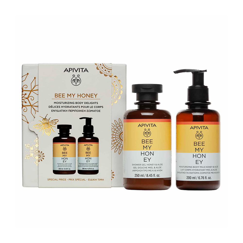 APIVITA- PROMO PACK BEE MY HONEY Αφρόλουτρο - 250ml & Γαλάκτωμα - 200ml