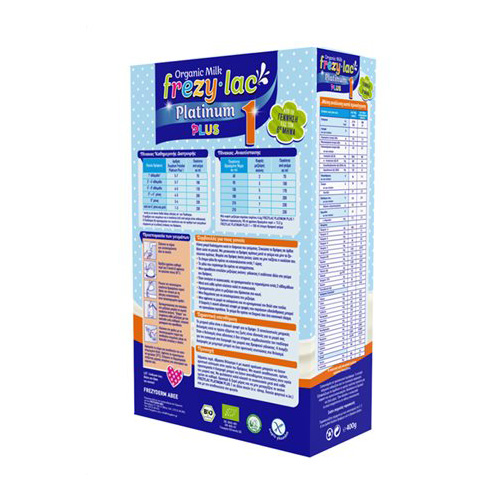 FREZYLAC - PLATINUM PLUS No1 Βιολογικό Κατσικίσιο Γάλα για βρέφη 0-6 μηνών - 400gr