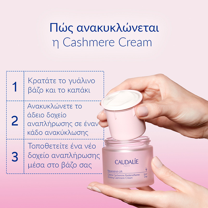 CAUDALIE - PROMO PACK RESVERATROL-LIFT Creme Cachemire Redensifiante - 50ml ΜΕ ΔΩΡΟ mini sizes Creme Tisane de Nuit & Soin Liftant Regard