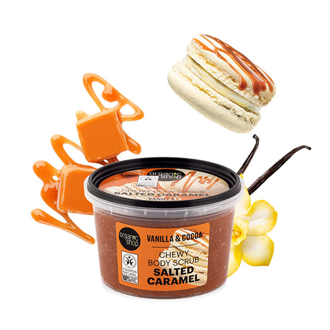 NATURA SIBERICA - ORGANIC SHOP Chewy Body Scrub Salted Caramel - 250ml