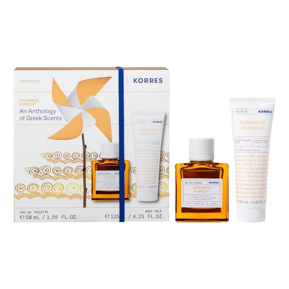 KORRES - PROMO PACK CASHMERE KUMQUAT Eau De Toilette - 50ml & Body Milk - 125ml