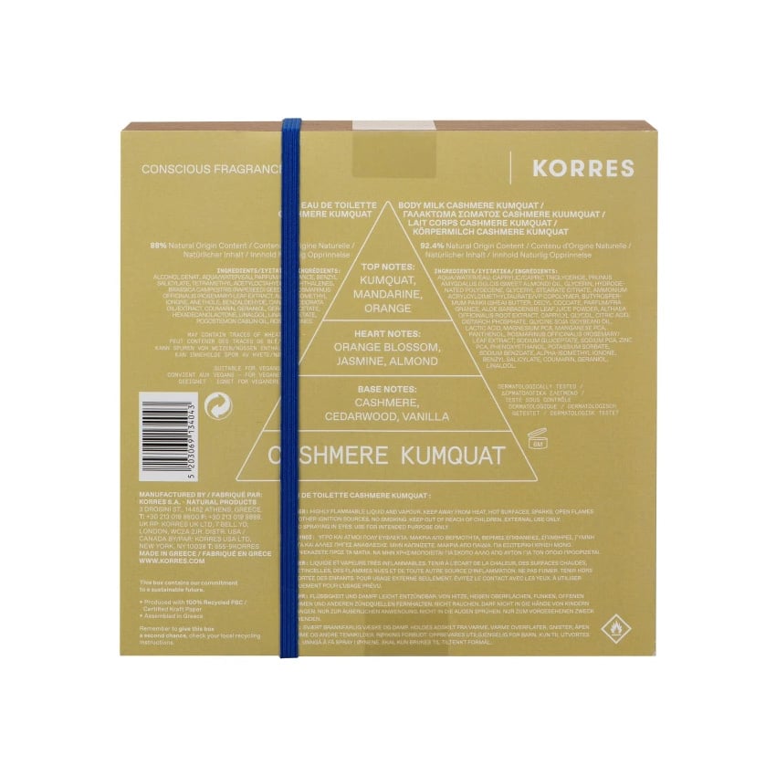 KORRES - PROMO PACK CASHMERE KUMQUAT Eau De Toilette - 50ml & Body Milk - 125ml