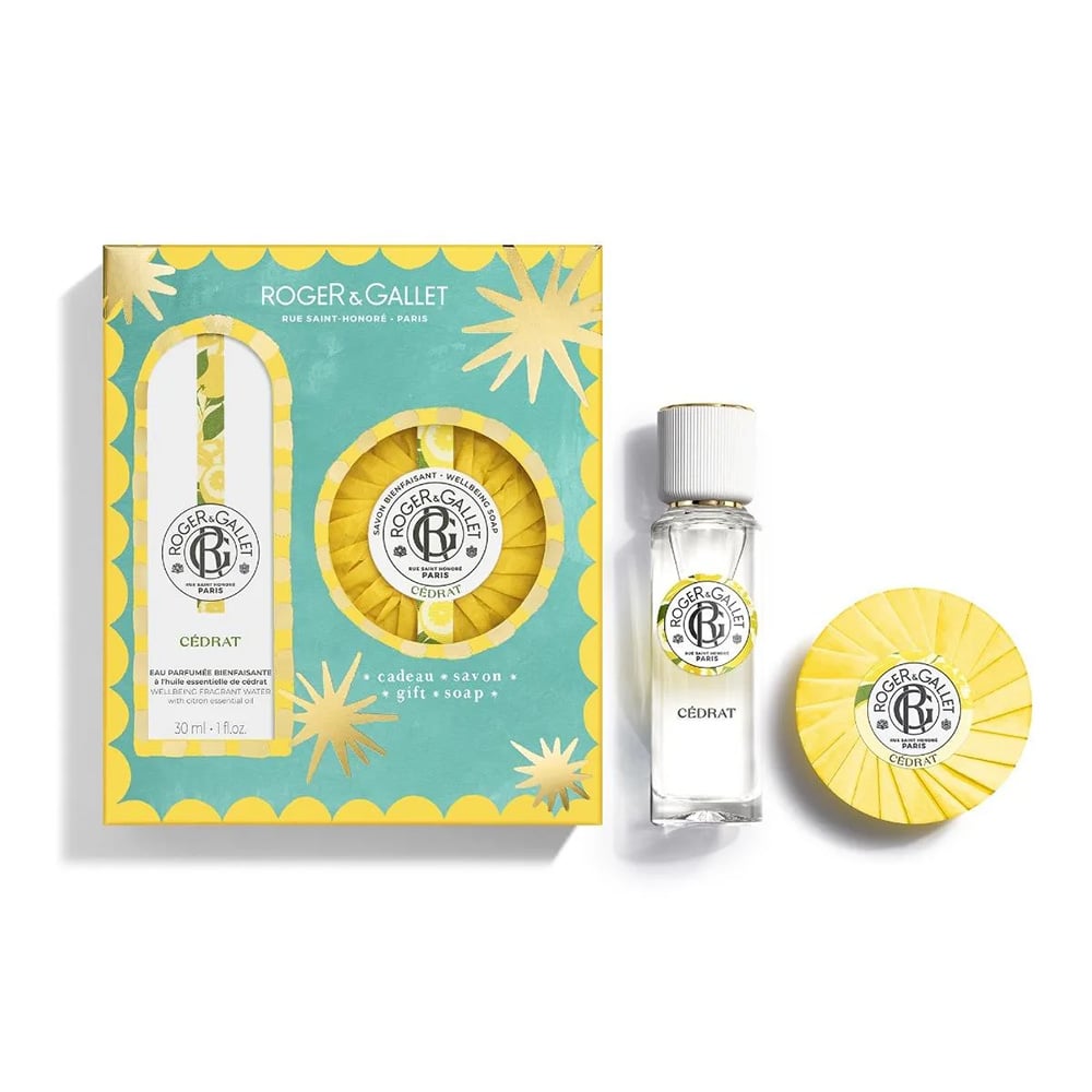 ROGER GALLET - PROMO PACK CEDRAT Wellbeing Fragrant Water - 30ml & Soap Bar - 100g